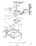 MACHINE BASE Diagram and Parts List for 6LA6300XTW0  Whirlpool Washer