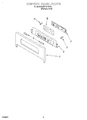 CONTROL PANEL Diagram and Parts List for KEBS107DSS9  KitchenAid Wall Oven