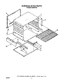 INTERNAL OVEN Diagram and Parts List for FGP310VL2  Roper Range