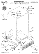 CABINET, LITERATURE Diagram and Parts List for GD5LHGXKQ00  Whirlpool Refrigerator