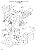 AIRFLOW AND CONTROL Diagram and Parts List for CA29WC51  Whirlpool Air Conditioner