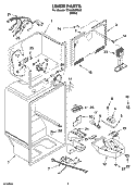 LINER PARTS Diagram and Parts List for IT21AMXRQ02  Inglis Refrigerator