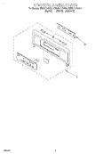CONTROL PANEL, LITERATURE Diagram and Parts List for KEBS177DBL2  KitchenAid Wall Oven