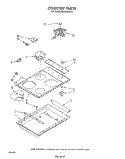 SECTION Diagram and Parts List for RC8400XVG1  Whirlpool Cooktop