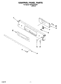 CONTROL PANEL PARTS, OPTIONAL PARTS (NOT INCLUDED) Diagram and Parts List for KDSS907SSS00  KitchenAid Range