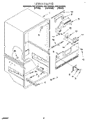 LINER Diagram and Parts List for EB21DKXBB00  Whirlpool Refrigerator