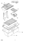 SHELF, OPTIONAL Diagram and Parts List for 3ET21NKXGW00  Whirlpool Refrigerator
