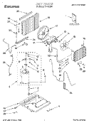 UNIT, LITERATURE Diagram and Parts List for TA10002F0  Whirlpool Air Conditioner