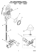 FILL AND OVERFILL PARTS Diagram and Parts List for KUDU02FRSS3  KitchenAid Dishwasher