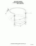 HEATER PARTS Diagram and Parts List for IUD8000WS5  Whirlpool Dishwasher