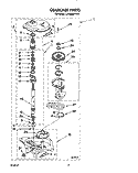 GEARCASE Diagram and Parts List for LA5588XYW0  Whirlpool Washer