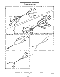 WIRING HARNESS Diagram and Parts List for KERS502SWB0  KitchenAid Range