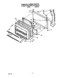FREEZER DOOR Diagram and Parts List for KTRI18KXWH01  Whirlpool Refrigerator