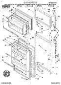 DOOR Diagram and Parts List for RT14DKXAW02  Roper Refrigerator