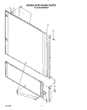 DOOR AND PANEL Diagram and Parts List for KUDM220T1  KitchenAid Dishwasher
