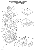 Part Location Diagram of 2223286 Whirlpool Crisper Pan Cap - Right Side