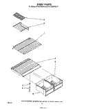 SHELF Diagram and Parts List for ET18JKXRWR0  Whirlpool Refrigerator