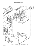 ICE MAKER , LIT/OPTIONAL Diagram and Parts List for ET20VMXSW01  Whirlpool Refrigerator