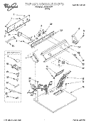 SECTION Diagram and Parts List for LER3634EW1  Whirlpool Dryer