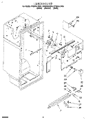 LINER Diagram and Parts List for ET25DQLDN01  Whirlpool Refrigerator