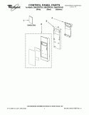 CONTROL PANEL PARTS Diagram and Parts List for GMH3204XVQ1  Whirlpool Microwave