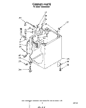 CABINET Diagram and Parts List for LA5500XKW2  Whirlpool Washer