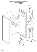 REFRIGERATOR DOOR Diagram and Parts List for 3VED29DQAW01  Whirlpool Refrigerator