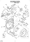 SECTION Diagram and Parts List for LER7858AN2  Whirlpool Dryer