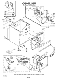 CABINET Diagram and Parts List for LG5531XMW1  Whirlpool Dryer