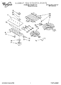 SECTION Diagram and Parts List for RC8536XTH5  Whirlpool Cooktop