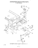 MAGNETRON AND AIR FLOW Diagram and Parts List for KEMI300VBL3  KitchenAid Microwave Oven Combo