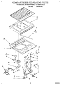 COMPARTMENT SEPARATOR Diagram and Parts List for RT18DKXAL01  Roper Refrigerator