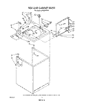 TOP AND CABINET , LITERATURE AND OPTIONAL Diagram and Parts List for LA8580XWN0  Whirlpool Washer