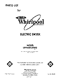 SECTION Diagram and Parts List for LE9800XMW0  Whirlpool Dryer