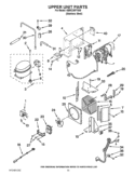UPPER UNIT PARTS Diagram and Parts List for KBRC36FTS05  KitchenAid Refrigerator