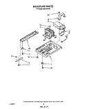 BASEPLATE Diagram and Parts List for MS2100XW0  Whirlpool Microwave