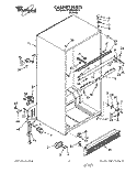 CABINET Diagram and Parts List for ET20DKXXN10  Whirlpool Refrigerator
