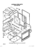 EXTERNAL OVEN Diagram and Parts List for SE960PEPW6  Whirlpool Range