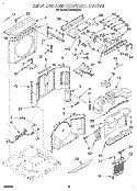 AIRFLOW AND CONTROL Diagram and Parts List for CAH8WB41  Crosley Air Conditioner