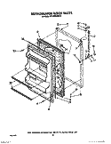 REFRIGERATOR DOOR, LIT/OPTIONAL Diagram and Parts List for RT14CKXVW13  Roper Refrigerator