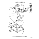 MACHINE BASE Diagram and Parts List for LA5400XTG1  Whirlpool Washer