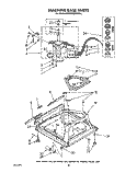 MACHINE BASE Diagram and Parts List for KAWE760WAL1  KitchenAid Washer