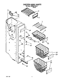 FREEZER LINER Diagram and Parts List for KSRB25QXBL11  KitchenAid Refrigerator