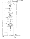 BASKET DRIVE AND BRAKE Diagram and Parts List for LA7000XKW2  Whirlpool Washer