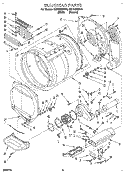 SECTION Diagram and Parts List for CE1750XWW1  Whirlpool Dryer