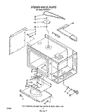 STIRRER DRIVE Diagram and Parts List for RM278BXV1  Whirlpool Microwave Oven Combo