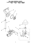 FILL AND OVERFILL PARTS Diagram and Parts List for KUDI01FLSS1  KitchenAid Dishwasher