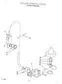 FILL AND OVERFILL Diagram and Parts List for KUDJ23HYWH2  KitchenAid Dishwasher