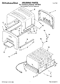 HOUSING PARTS Diagram and Parts List for KPTT890  KitchenAid Toaster