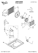 UNIT PARTS Diagram and Parts List for ACQ068PS5  Whirlpool Air Conditioner